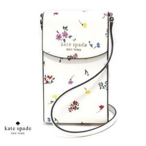 Kate Spade Staci Garden Bouquet Ditsy Cream Floral Crossbody Cellphone Bag